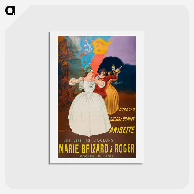 アートポストカード-The old liqueurs Marie Brizard & Roger - レオネット カピエッロ Postcard.