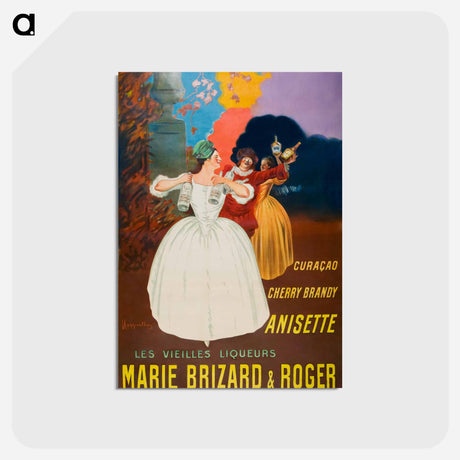 アートポストカード-The old liqueurs Marie Brizard & Roger - レオネット カピエッロ Postcard.