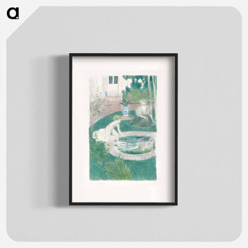 The reflection in the fountain - Maurice Denis Poster.