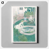 アートパネル-The reflection in the fountain - モーリス ドニ Canvas.