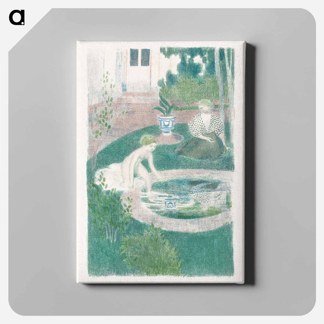 アートパネル-The reflection in the fountain - モーリス ドニ Canvas.