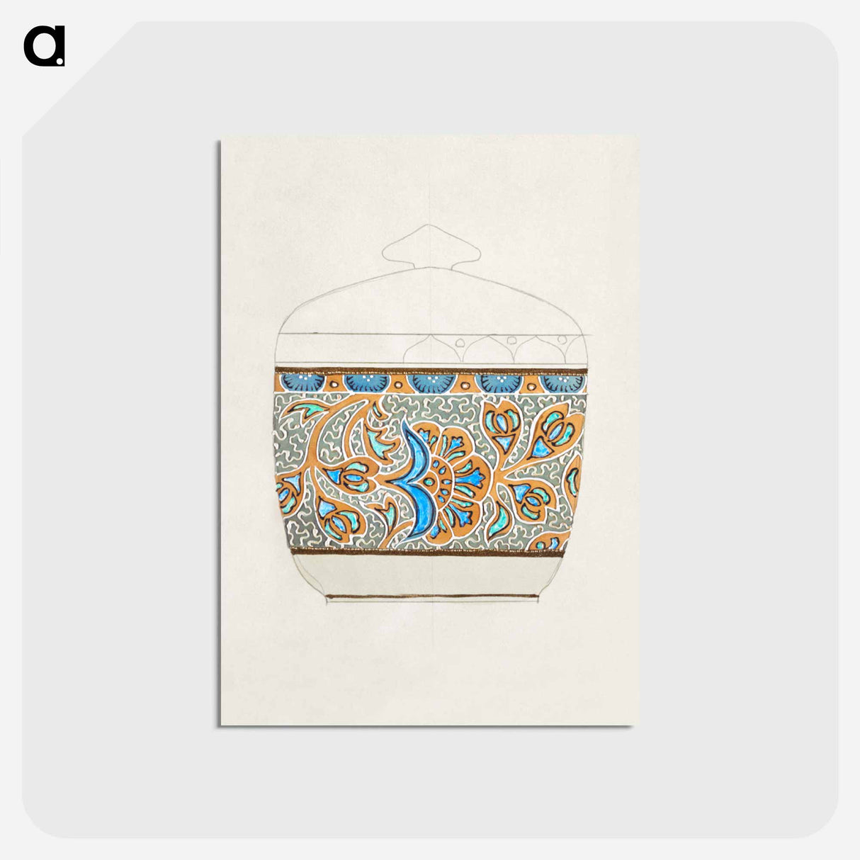 アートポストカード-Sugar Bowl Design
 - ノリタケ工場 Postcard.