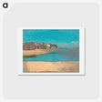 アートポストカード-Village by the Sea in Brittany - オディロン ルドン Postcard.
