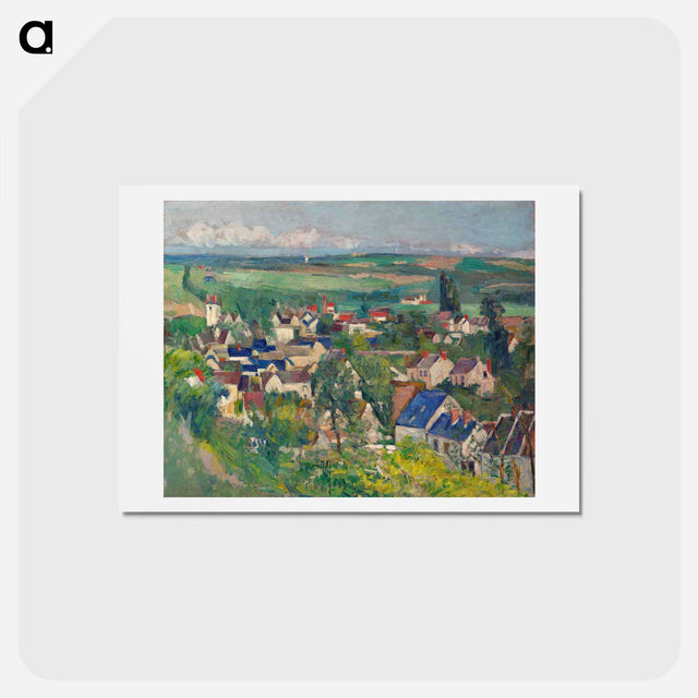 アートポストカード-Auvers, Panoramic View - ポール セザンヌ Postcard.