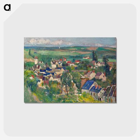 アートポストカード-Auvers, Panoramic View - ポール セザンヌ Postcard.