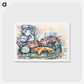 アートポストカード-Still Life with Jug - ポール シニャック Postcard.