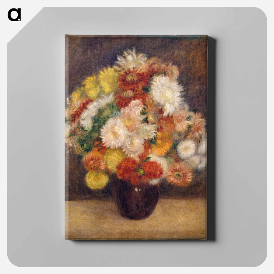 Bouquet of Chrysanthemums - ピエール オーギュスト ルノワール Poster.