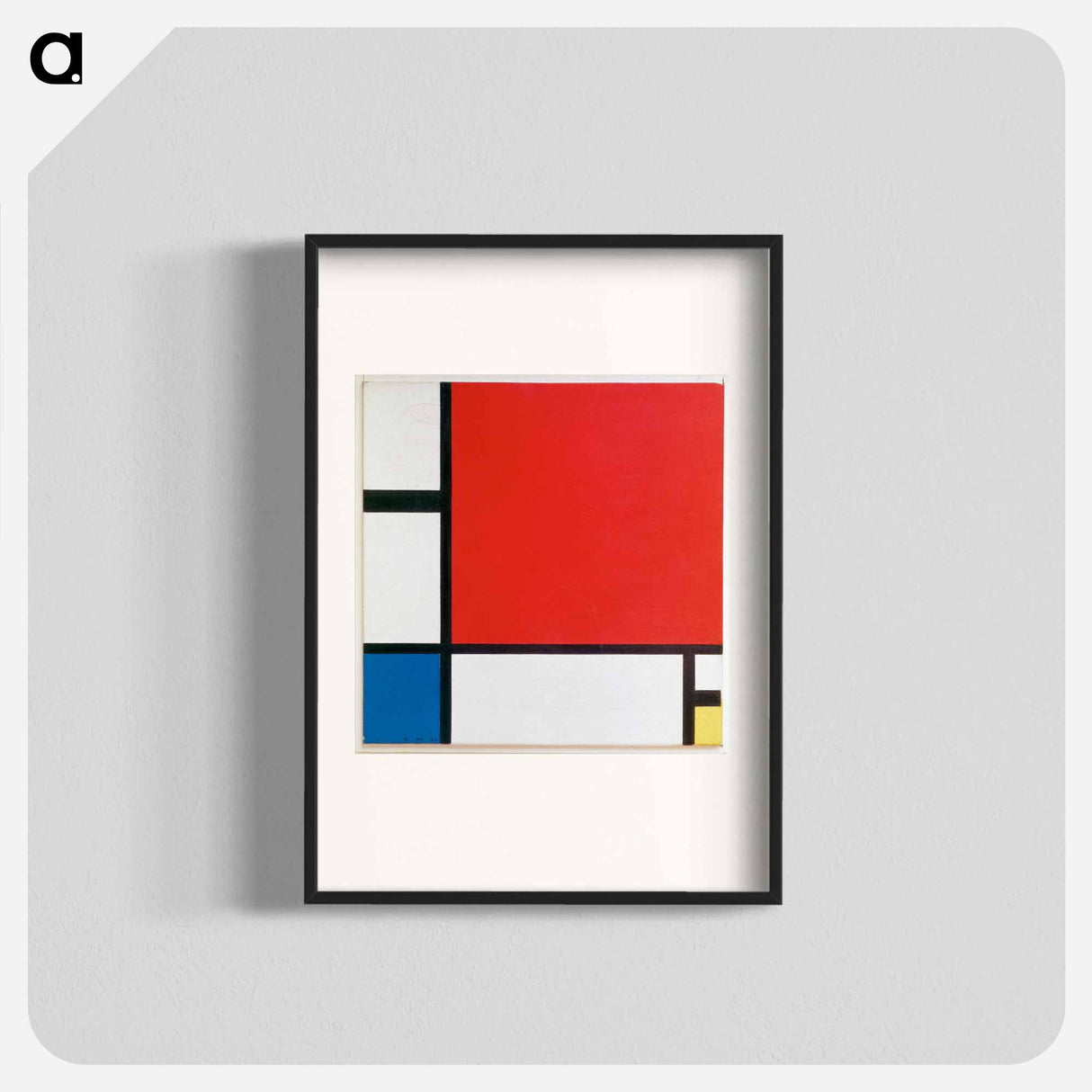 Composition with Red, Blue, and Yellow - Piet Mondrian Poster.