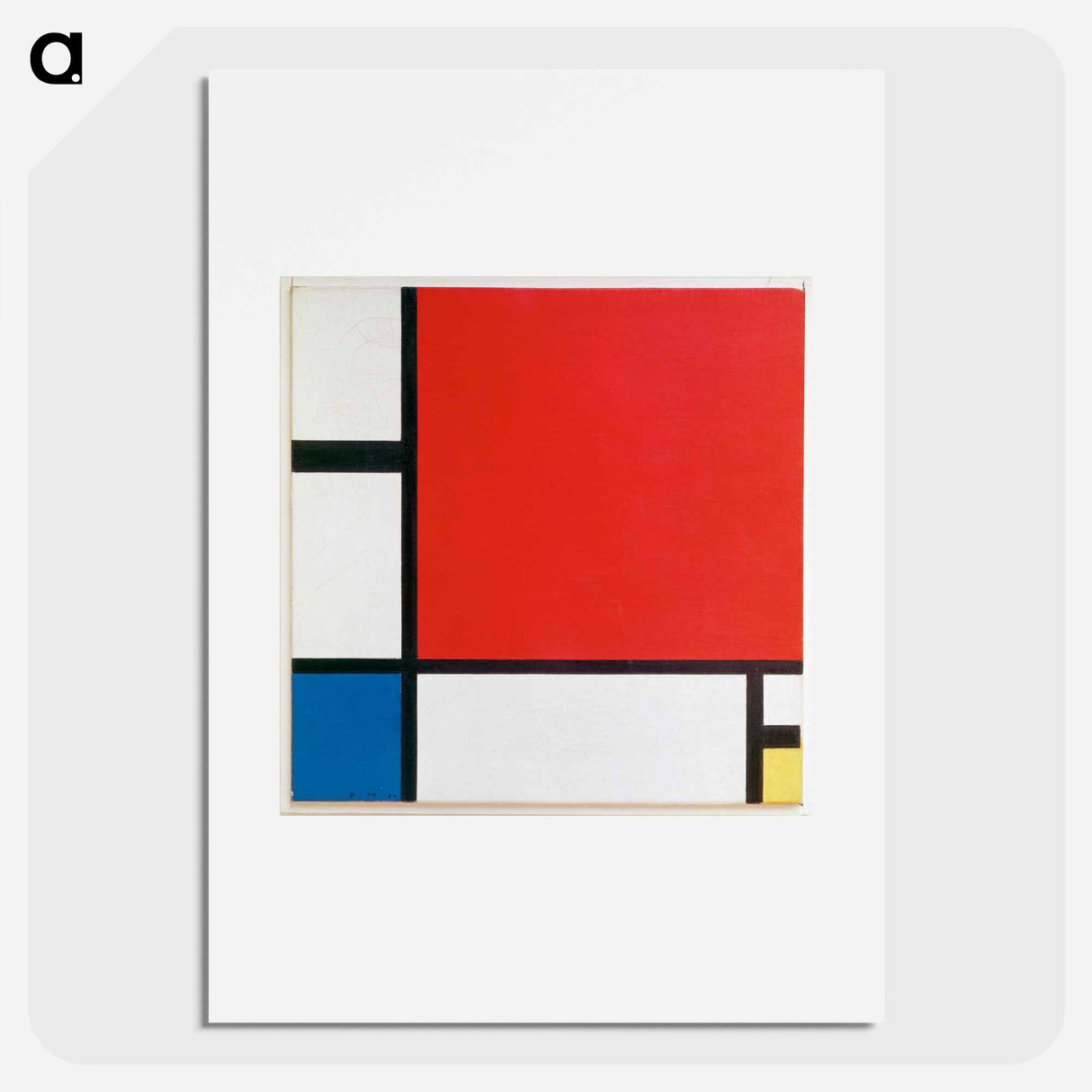 Composition with Red, Blue, and Yellow - Piet Mondrian Poster.