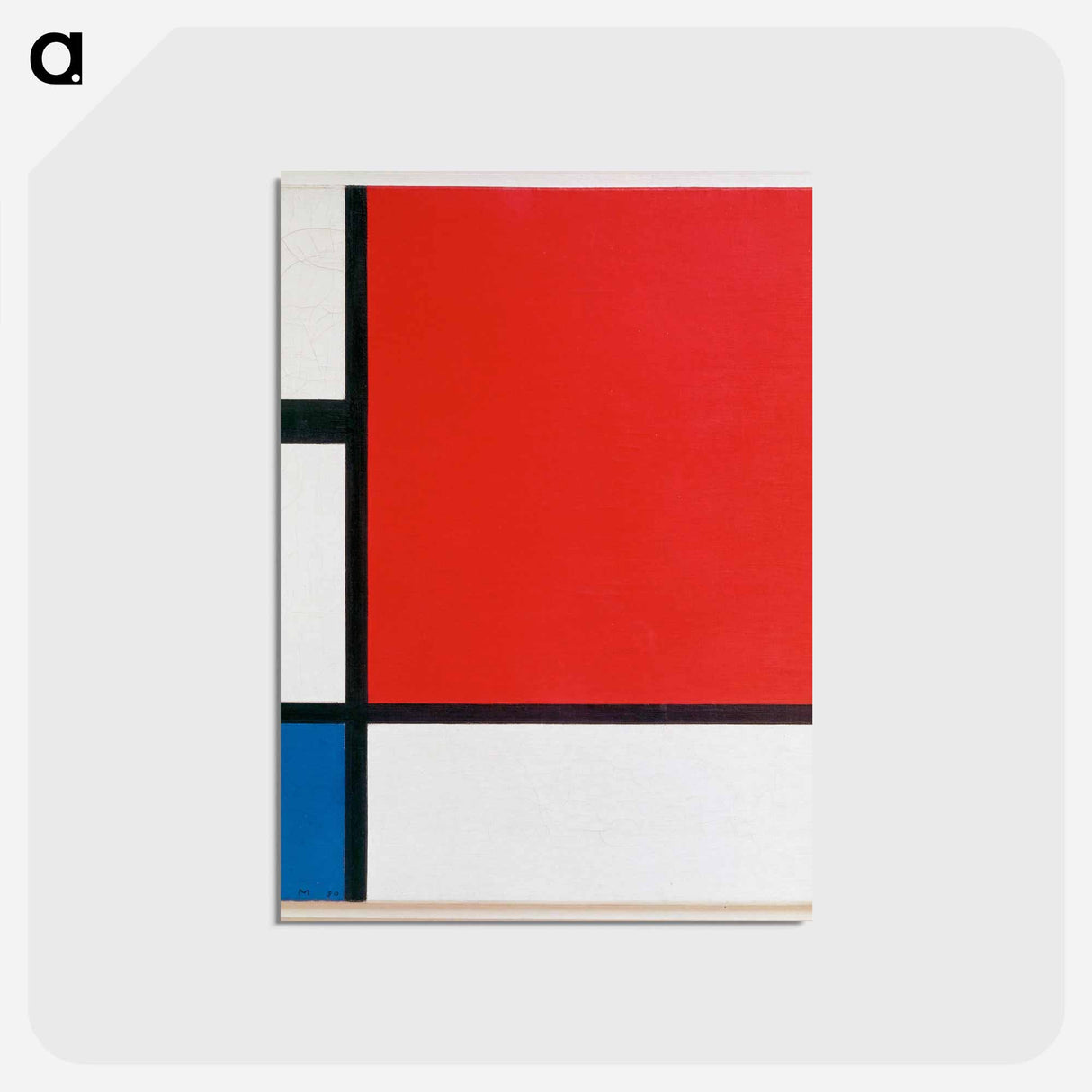 アートポストカード-Composition with Red, Blue, and Yellow - ピエト モンドリアン Postcard.