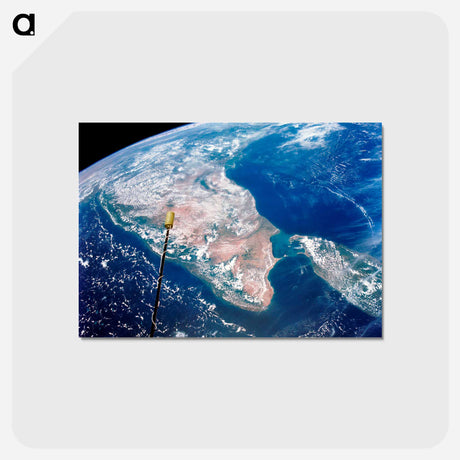 アートポストカード-India and Ceylon from Gemini-11
 - 地球 Postcard.