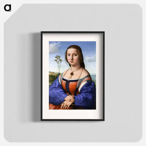 アートポスター-Raphael's Portrait of Maddalena Strozzi Doni - ラファエロ サンティ Poster.