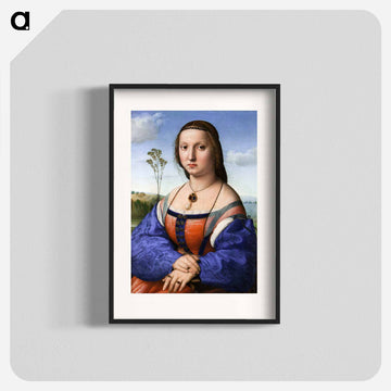 Raphael's Portrait of Maddalena Strozzi Doni - ラファエロ サンティ Poster.