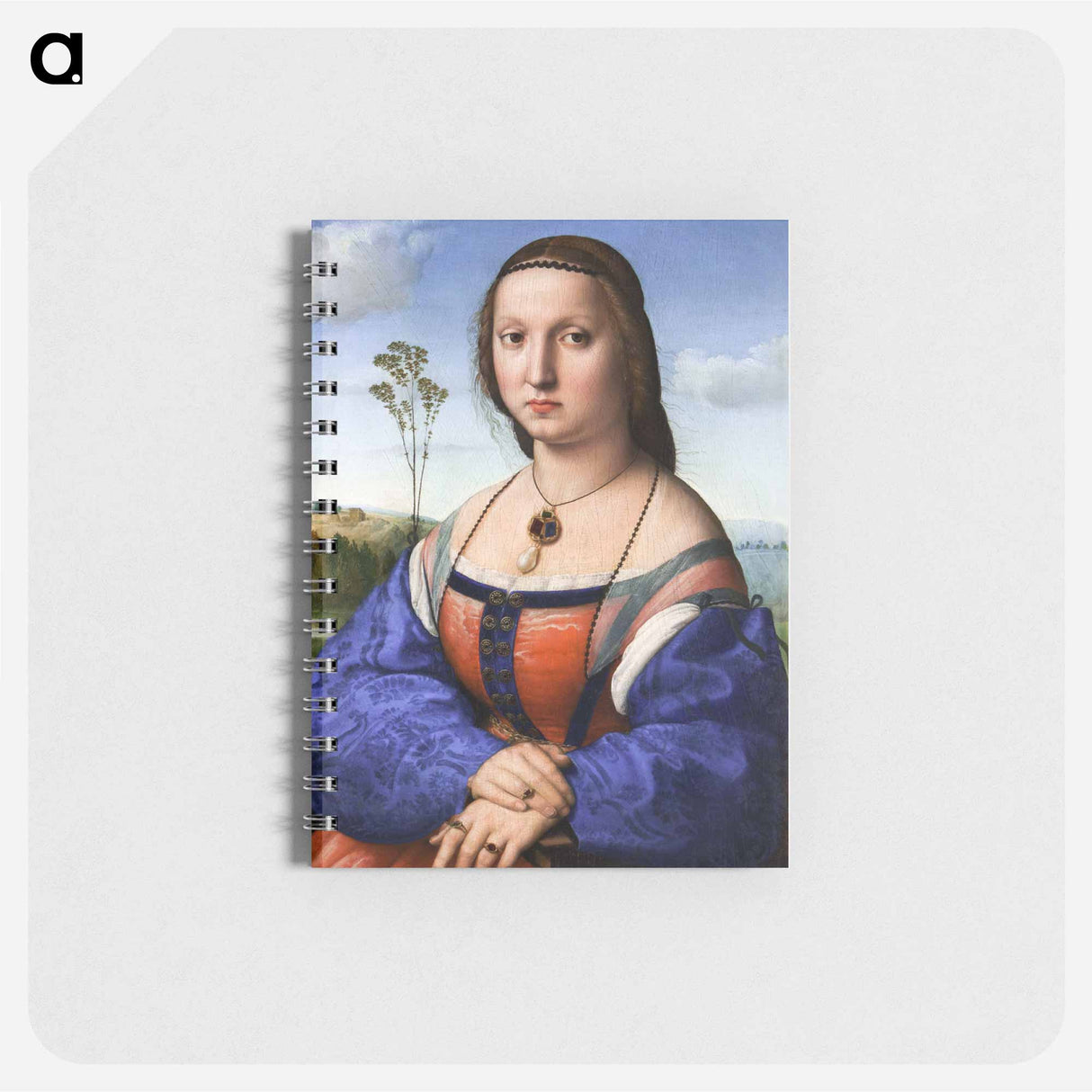 Raphael's Portrait of Maddalena Strozzi Doni - ラファエロ サンティ Memo.