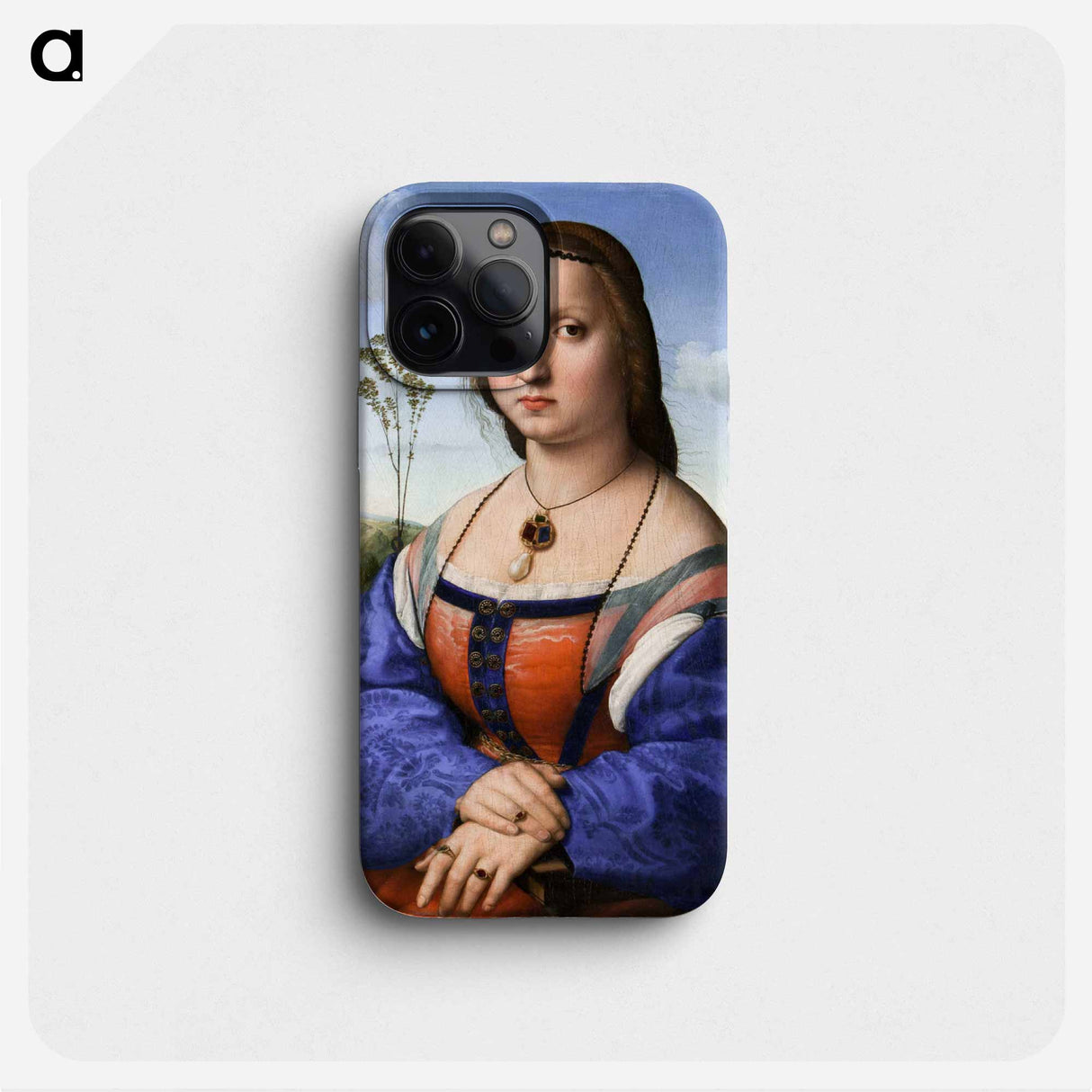 Raphael's Portrait of Maddalena Strozzi Doni - ラファエロ サンティ Phone Case.