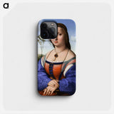 Raphael's Portrait of Maddalena Strozzi Doni - ラファエロ サンティ Phone Case.