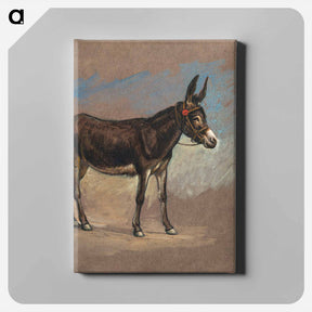 アートパネル-Study of a Mule - サミュエル コールマン Canvas.