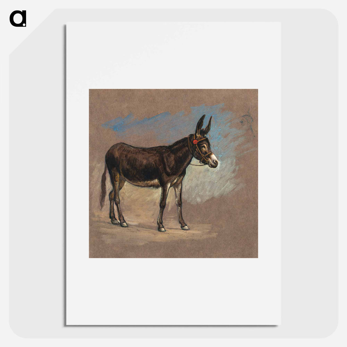 Study of a Mule - Samuel Coleman Poster.