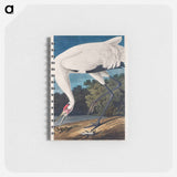 アートメモ帳-Hooping Crane from Birds of America
 - アメリカの鳥たち Memo.