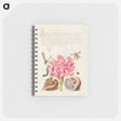アートメモ帳-Damselfly, Carnation, Insect, Caterpillar, Ladybird, English Walnut, and Marine Mollusk
 - 書道のお手本 Memo.