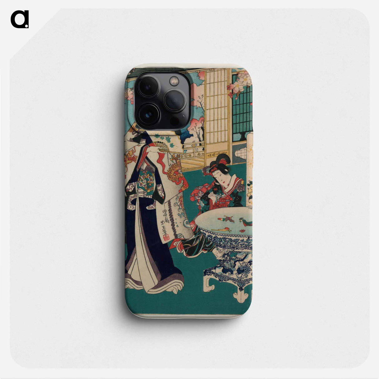 Flower performance - Toyohara Kunichika Phone Case.