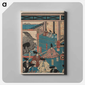 アートパネル-Hyōgo chikutō hitobashira no zu - 歌川よしかず Canvas.
