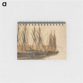 アートメモ帳-From Christianshavns Canal, Copenhagen - ヴィルヘルム ハンマースホイ Memo.