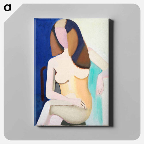 Seated female model - Wilhelm Lundström Canvas.