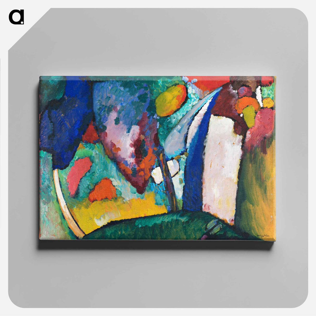 The Waterfall - Wassily Kandinsky Canvas.