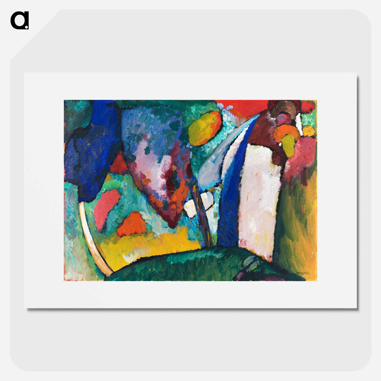 The Waterfall - Wassily Kandinsky Poster.