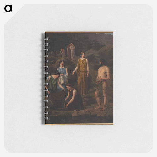 Nausicaa brings the shipwrecked Odysseus' clothes - Wilhelm Marstrand Memo.