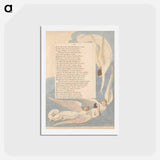 アートポストカード-One Radiant Mark; the Deathbed of the Just - ウィリアム ブレイク Postcard.
