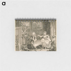 アートメモ帳-A Harlot's Progress, plate 2 - ウィリアム ホガース Memo.