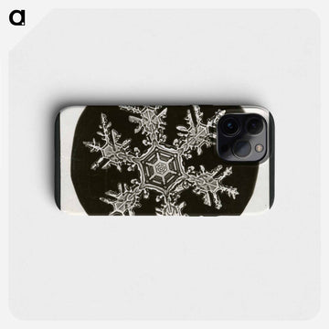 Wilson Bentley Photomicrograph of Stellar Snowflake No. 815 - Wilson Bentley Phone Case.