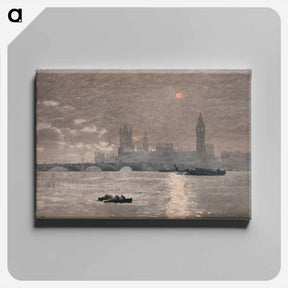 アートパネル-The Houses of Parliament - ウィンスロー ホーマー Canvas.