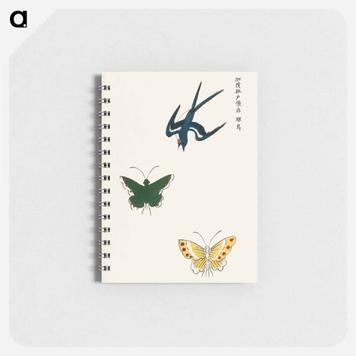 Swallow and Butterflies - 八丘椿 Memo.