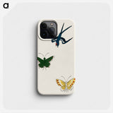 Swallow and Butterflies - Yao no Tsubaki Phone Case.