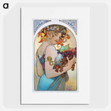 Fruit - Alphonse Mucha Poster.