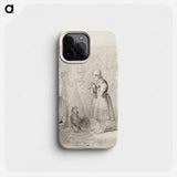 Talonpoikaistyttö kanalassa - アンダース エクマン Phone Case.
