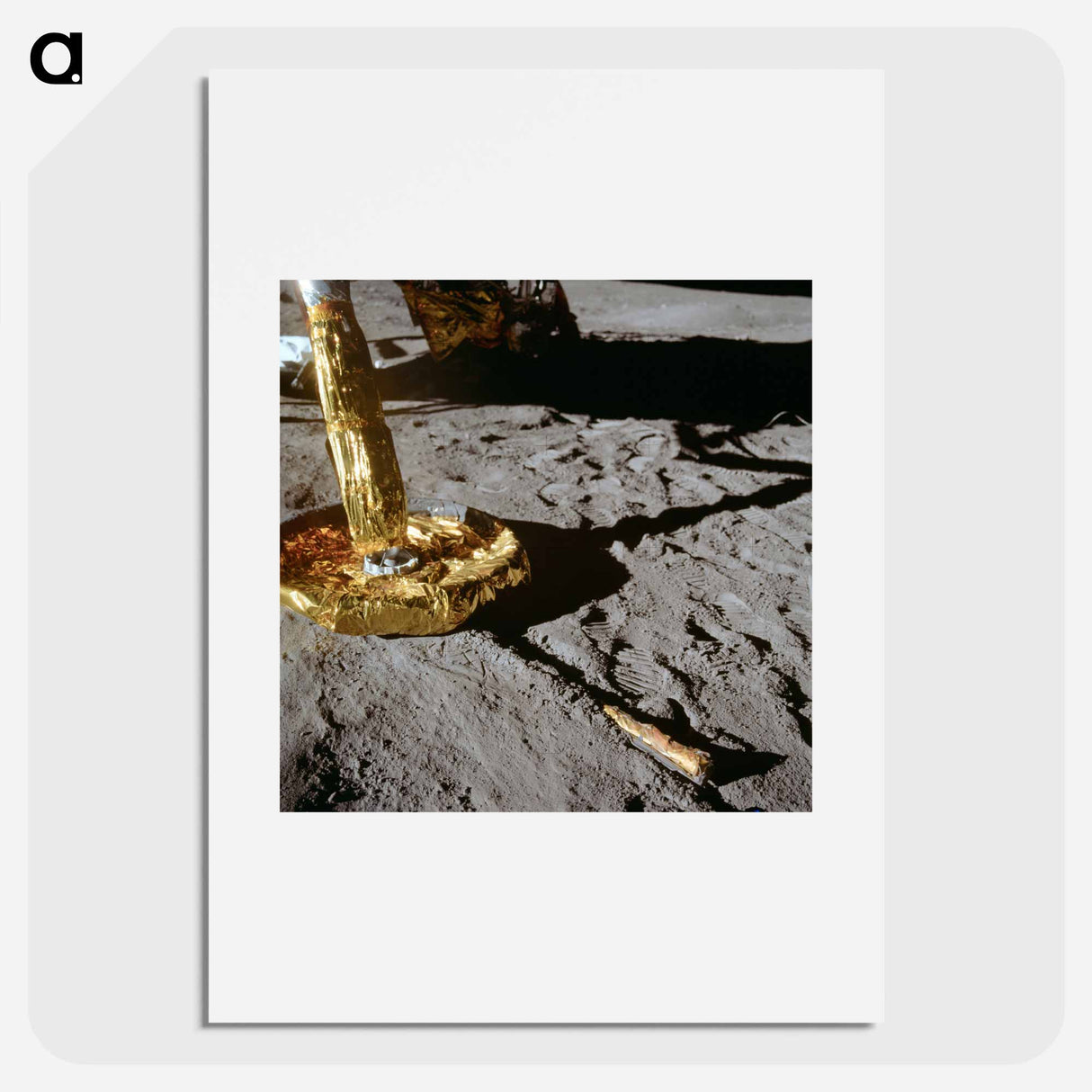 Apollo 11 Lunar Module Footpad - アポロ月面着陸 Poster.