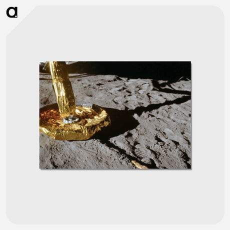 アートポストカード-Apollo 11 Lunar Module Footpad - アポロ月面着陸 Postcard.