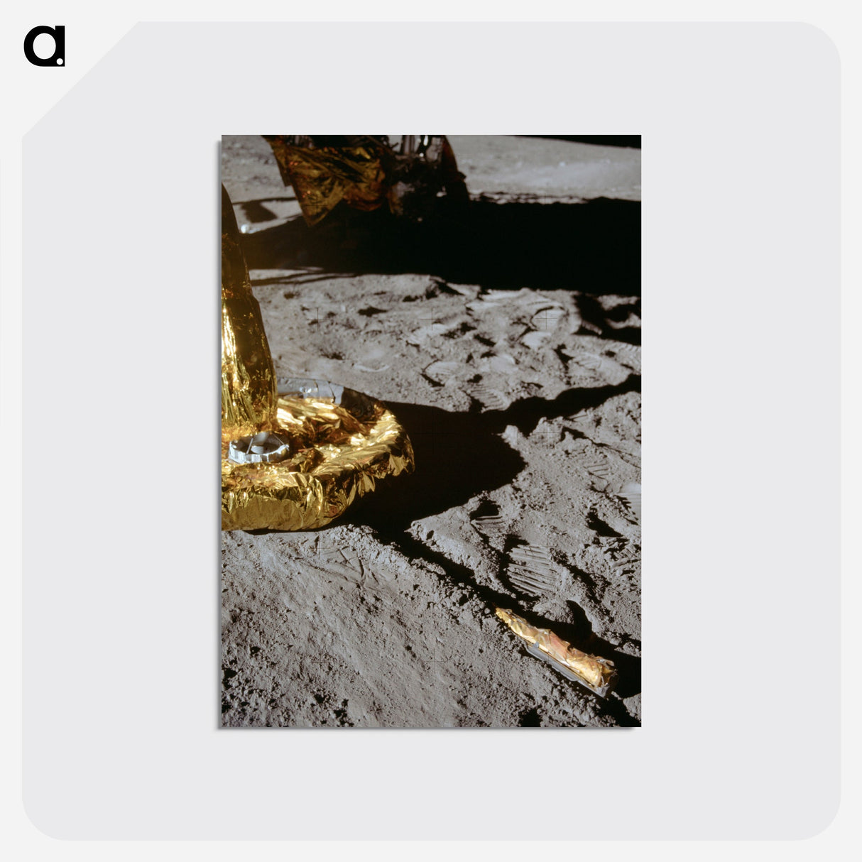 Apollo 11 Lunar Module Footpad - アポロ月面着陸 Postcard.