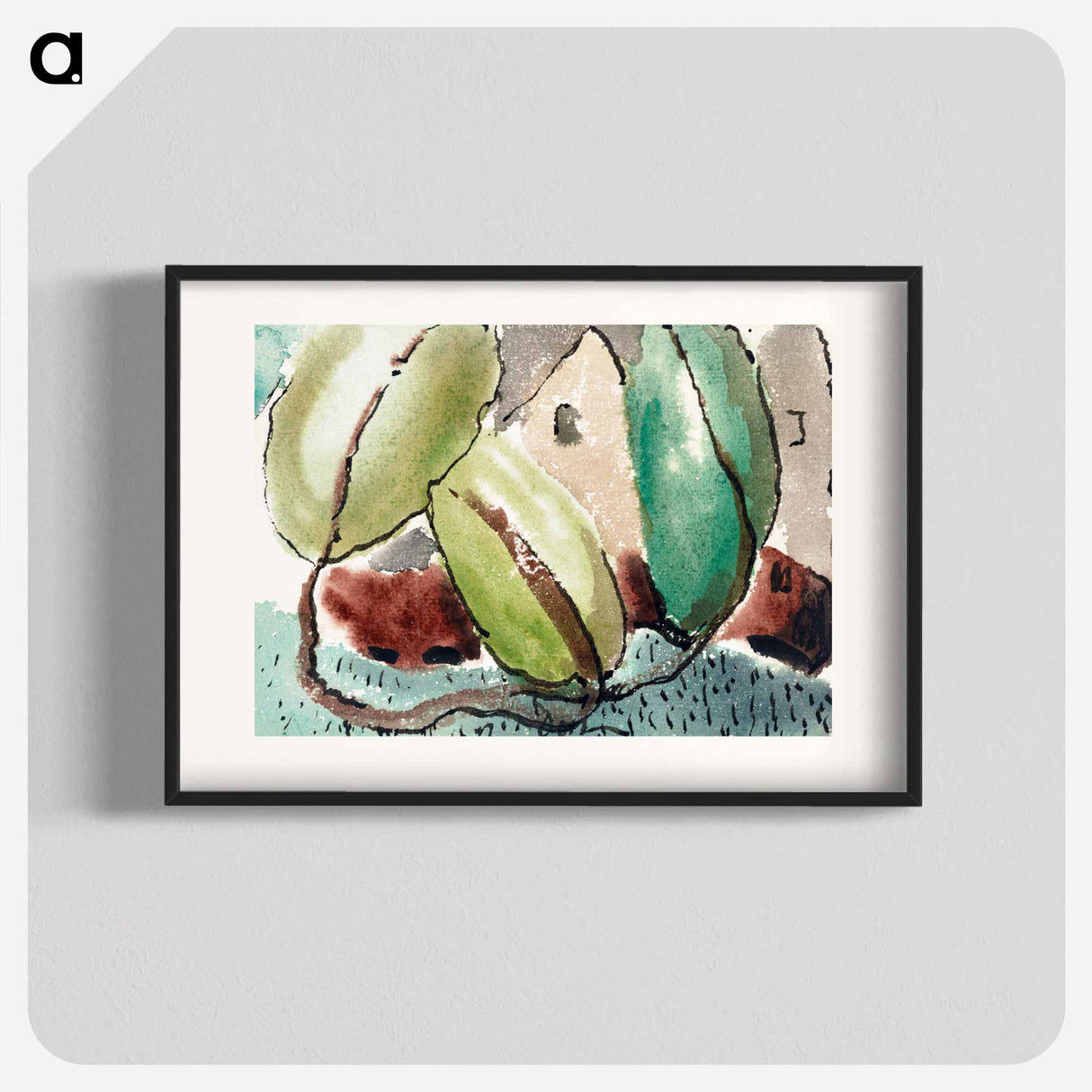 House with Trees - アーサー ダヴ Poster.