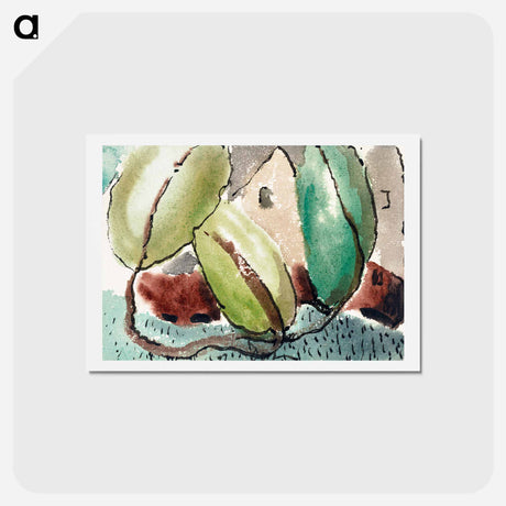 アートポストカード-House with Trees - アーサー ダヴ Postcard.