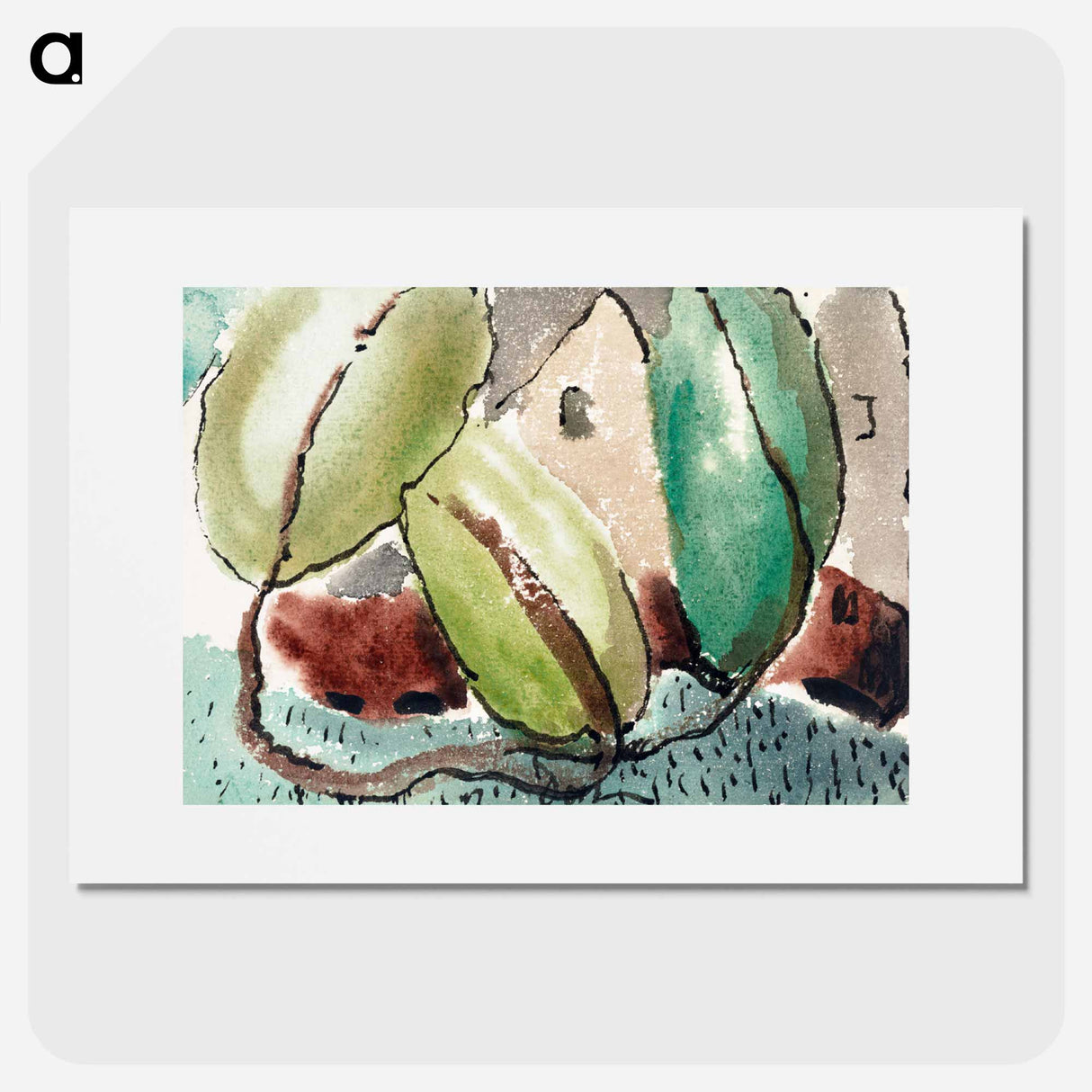 House with Trees - アーサー ダヴ Poster.