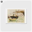 アートポストカード-The Front of a Yacht
 - ベルト モリゾ Postcard.