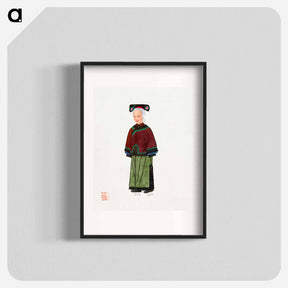 アートポスター-Old Lady in Light Green Embroidered Silk Costume
 - 中国の衣装 Poster.