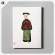 アートパネル-Old Lady in Light Green Embroidered Silk Costume
 - 中国の衣装 Canvas.