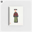 アートメモ帳-Old Lady in Light Green Embroidered Silk Costume
 - 中国の衣装 Memo.