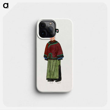 Old Lady in Light Green Embroidered Silk Costume
 - 中国の衣装 Phone Case.